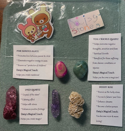 Sep 30 - A precious 5-yr old sold me these magic stones (Daisy's Stones) at a garage sale nearby. Sep 30 - A precious 5-yr old sold me these magic stones (Daisy's Stones) at a garage sale nearby.